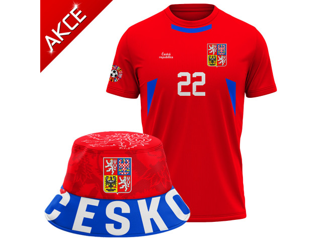 Fotbalová akce! Fan dres Česko + Fanklobouček Fotbalová akce! Fan dres Česko + Fanklobouček